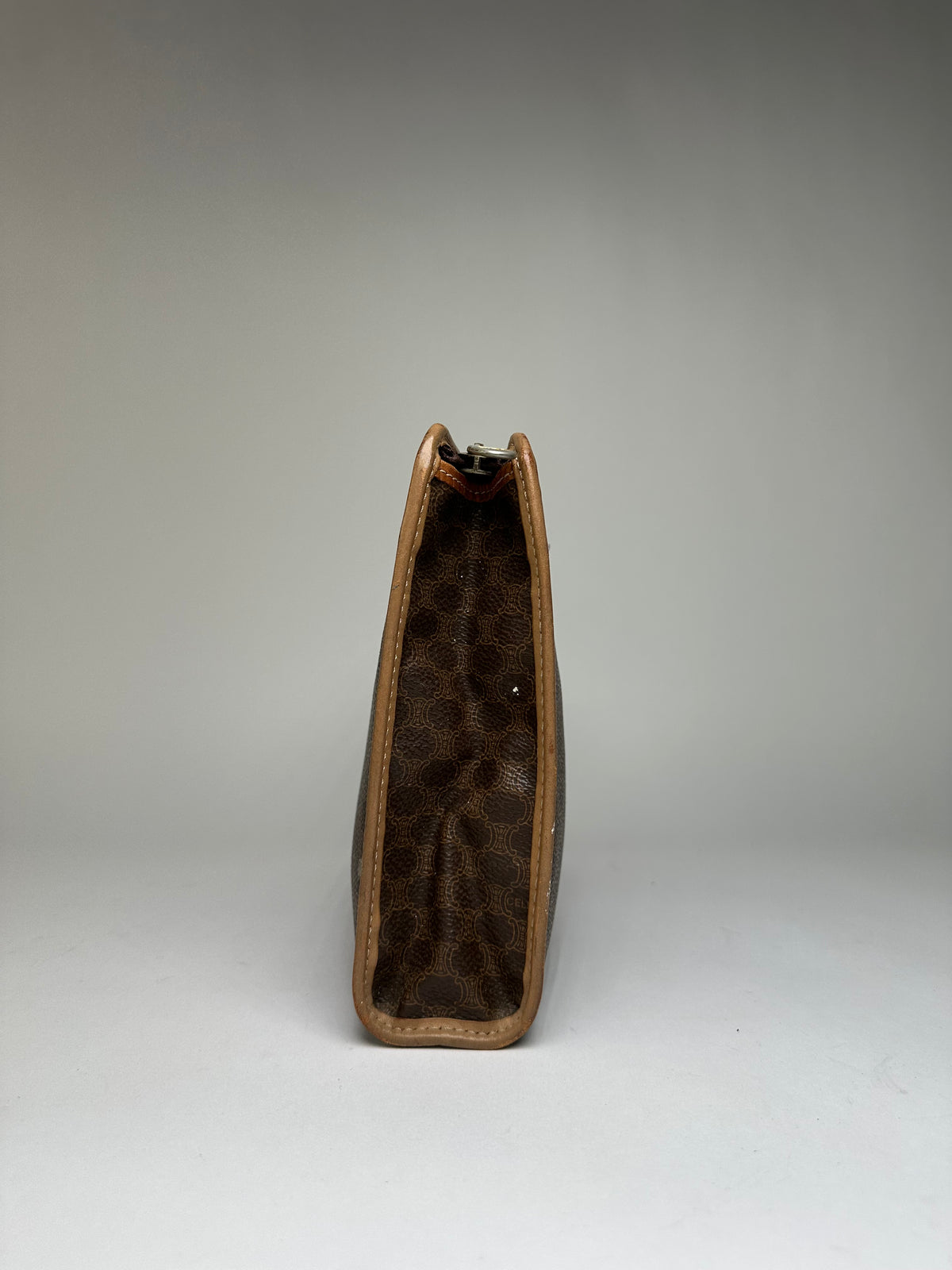 Vintage Celine Macadam Canvas Bifold Wallet Late 1980s Brown