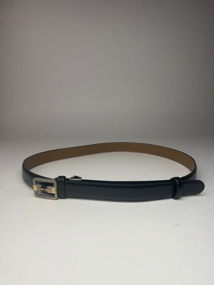 Vintage Dior leather belt black