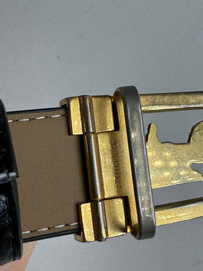 Vintage Celine Leather belt black