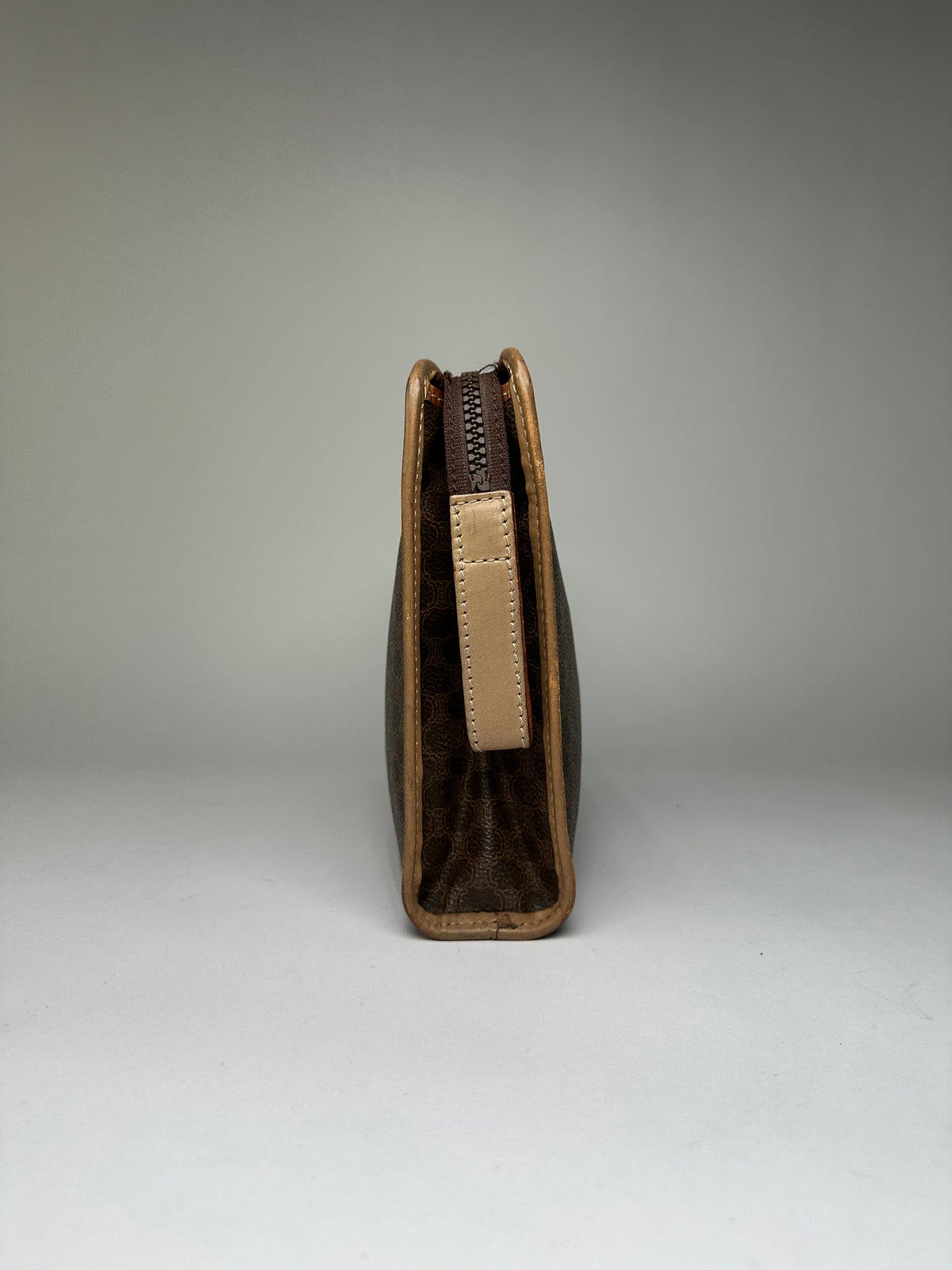 Vintage Celine Macadam Canvas Bifold Wallet Late 1980s Brown