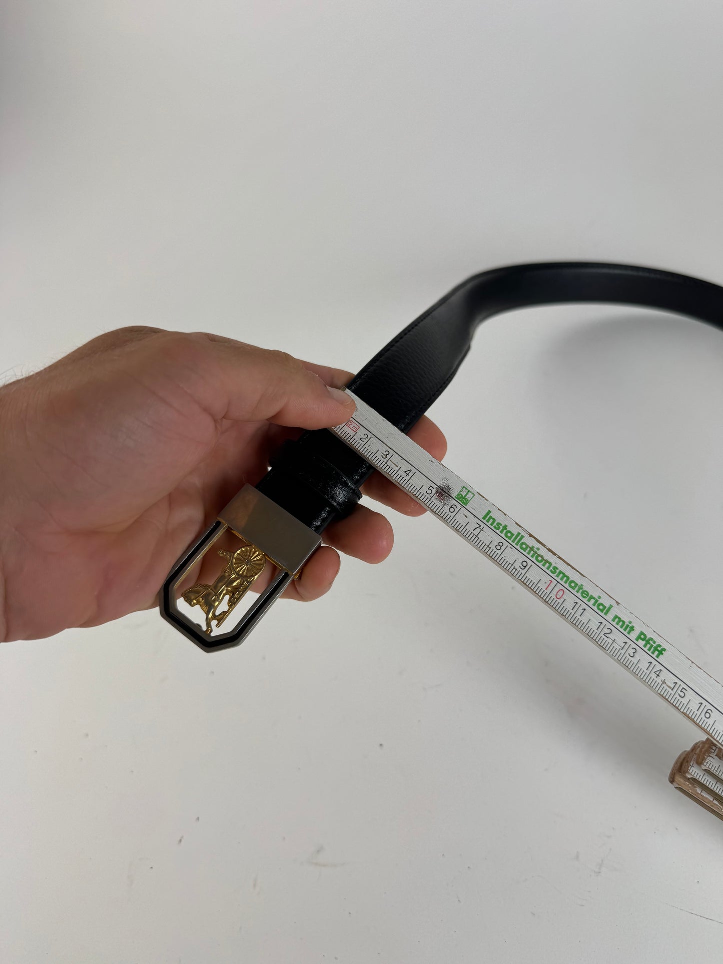 Vintage Celine Leather belt black