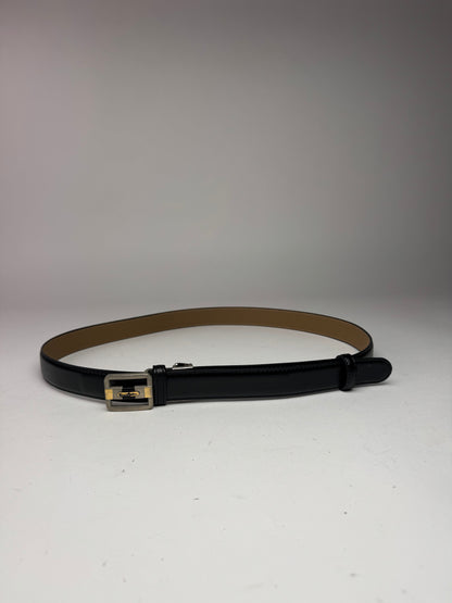 Vintage Dior leather belt black