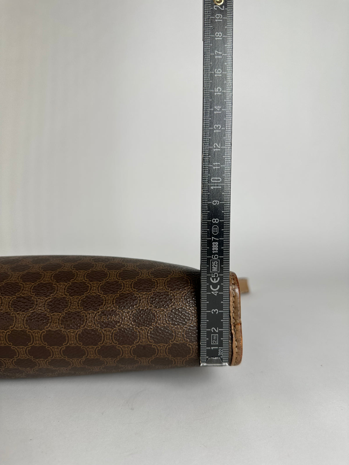Vintage Celine Macadam Canvas Bifold Wallet Late 1980s Brown