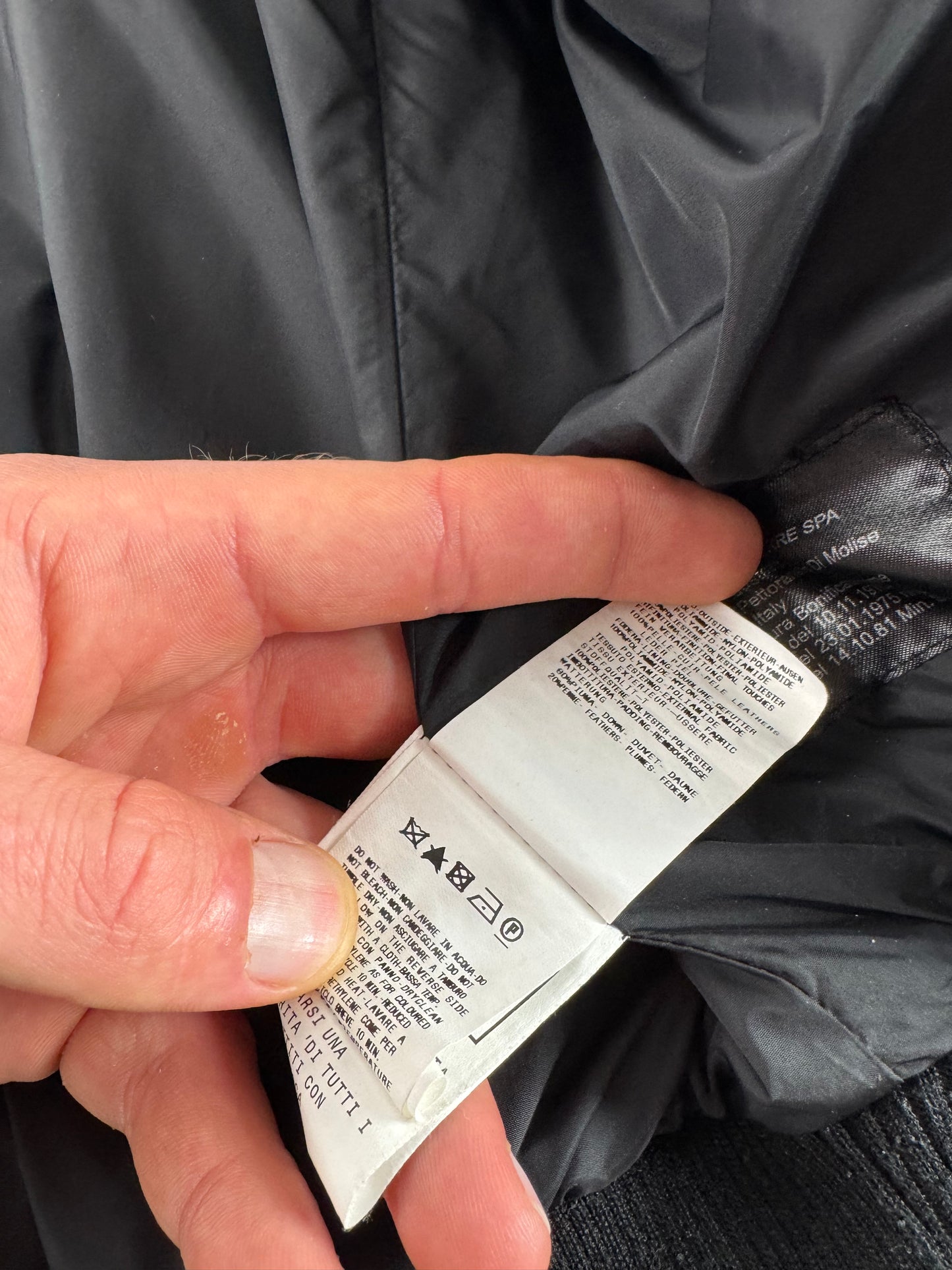 Vintage Versace Mens Puffer Jacket Black XXL