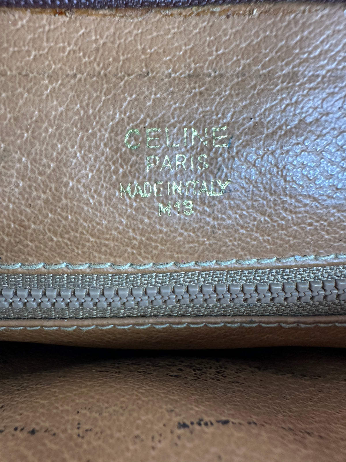 Vintage Celine Macadam Canvas Bifold Wallet Late 1980s Brown