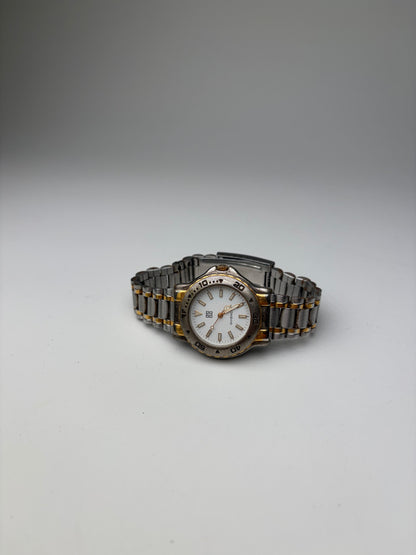 Vintage Givenchy Stainless Steel Bracelet Watch Silver Gold