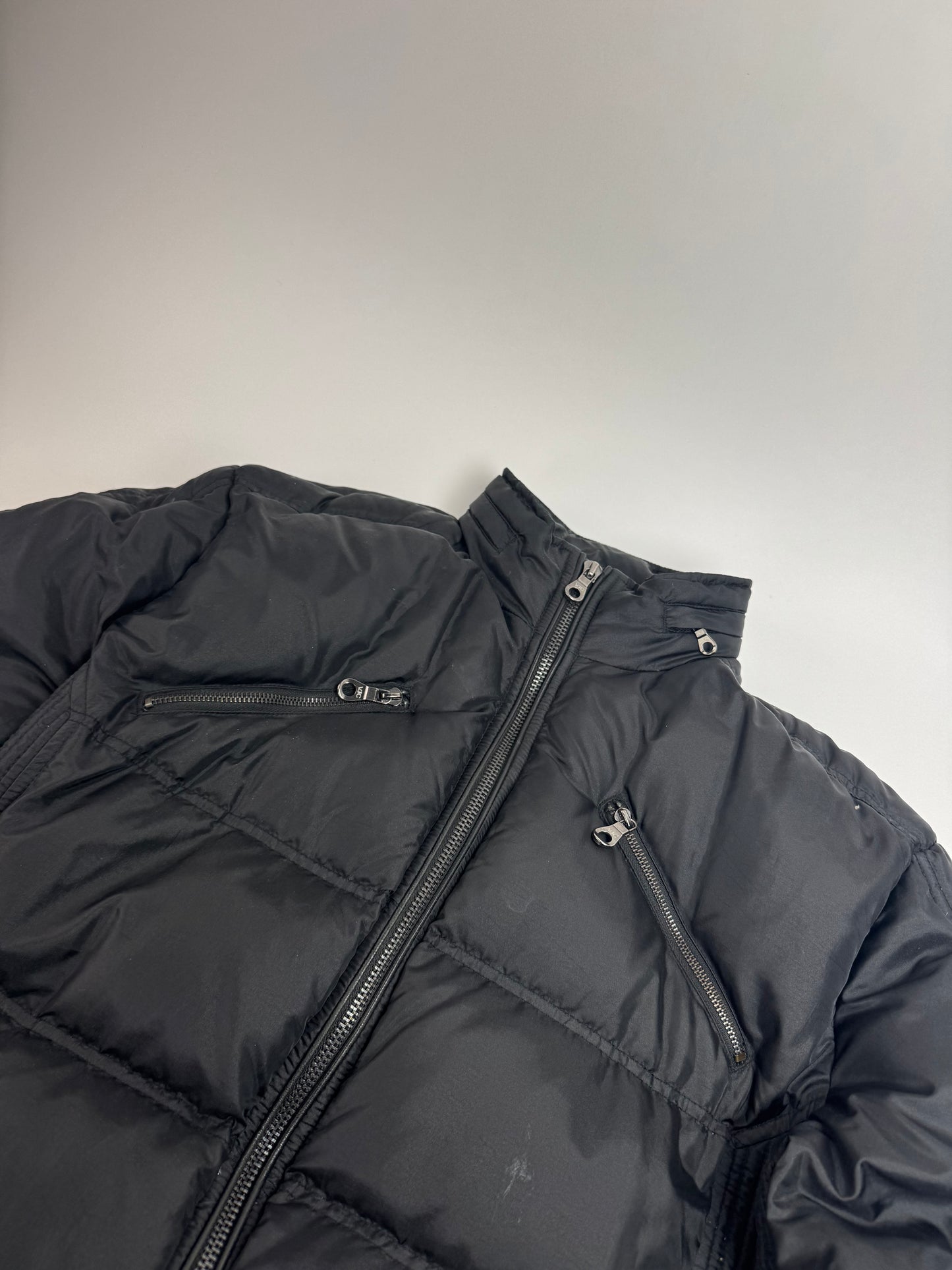 Vintage Versace Mens Puffer Jacket Black XXL