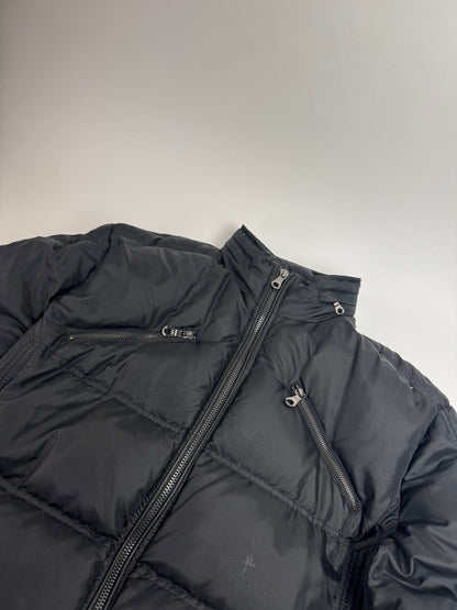Vintage Versace Mens Puffer Jacket Black XXL