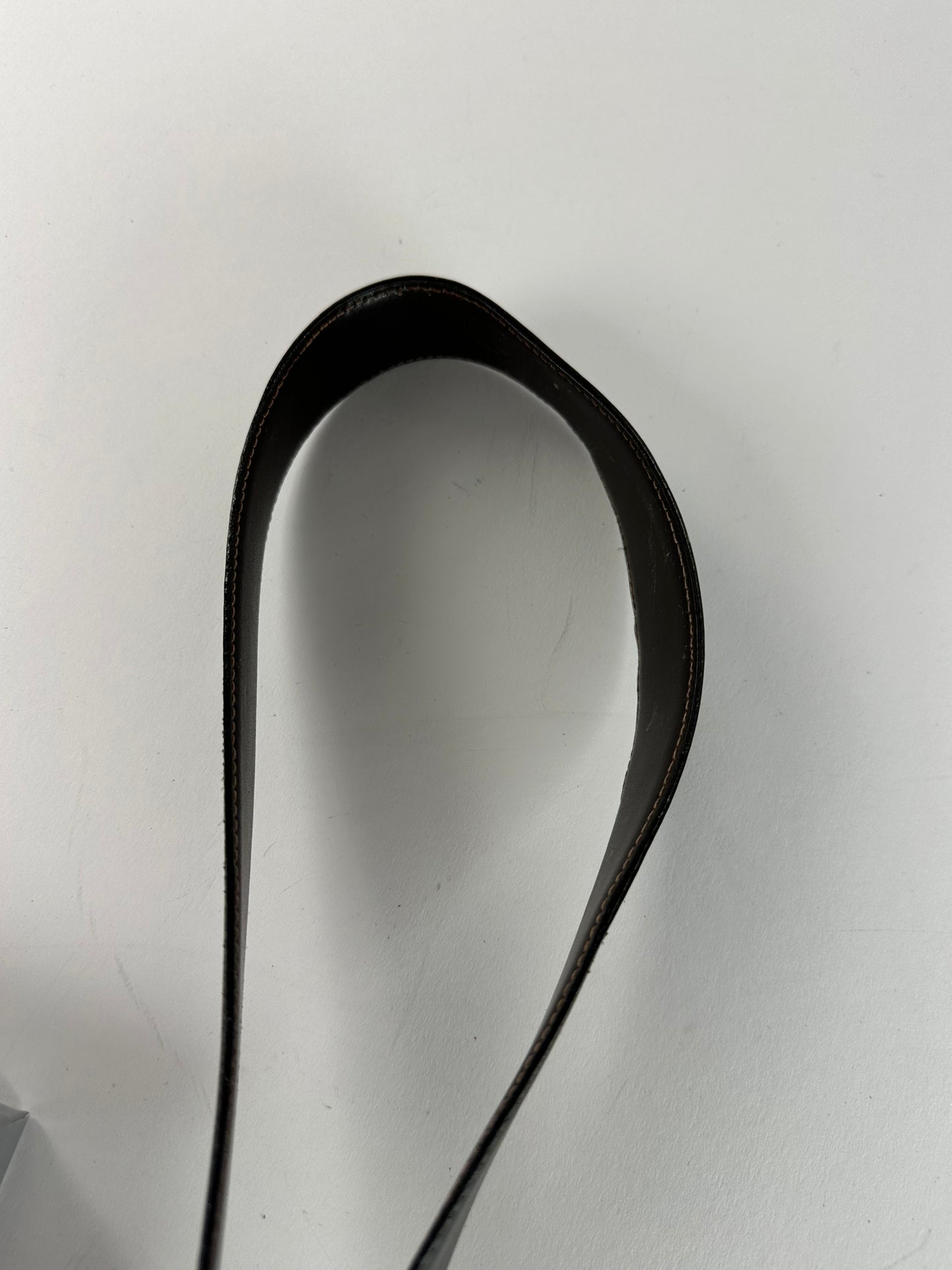 Vintage Celine Paris Leather Belt Black / Brown
