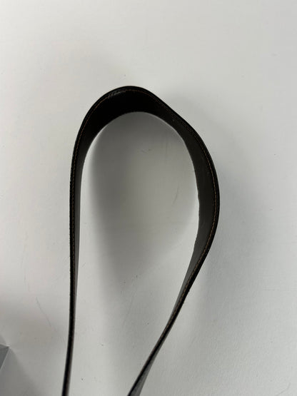Vintage Celine Paris Leather Belt Black / Brown