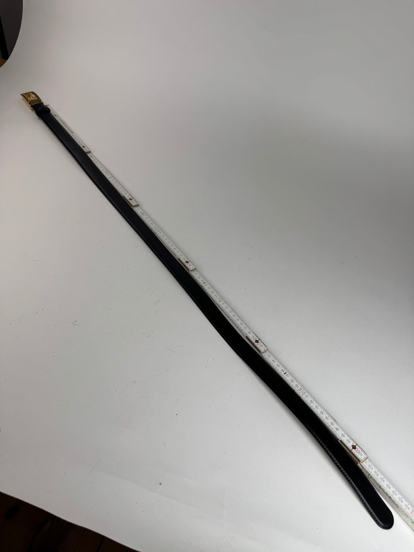 Vintage Celine Paris Leather belt black