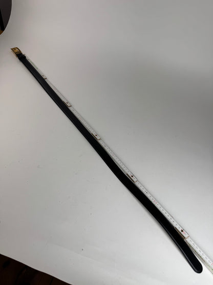 Vintage Celine Paris Leather belt black