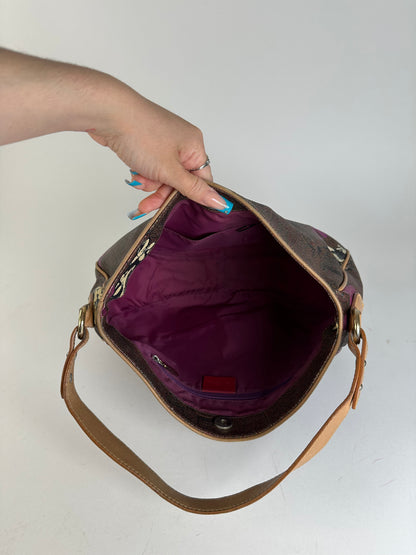 Vintage Etro Canvas Hobo Bag Brown