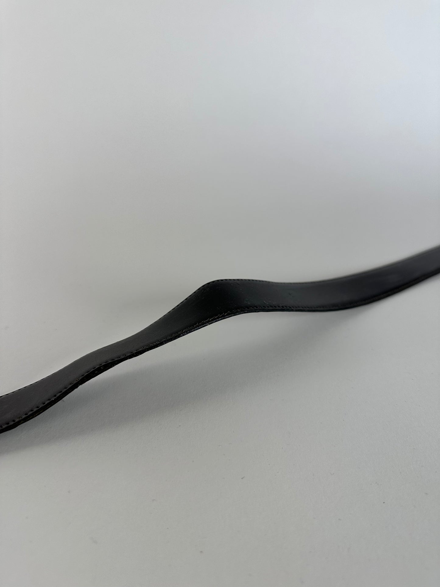 Vintage Celine Paris Leather Belt Black / Brown