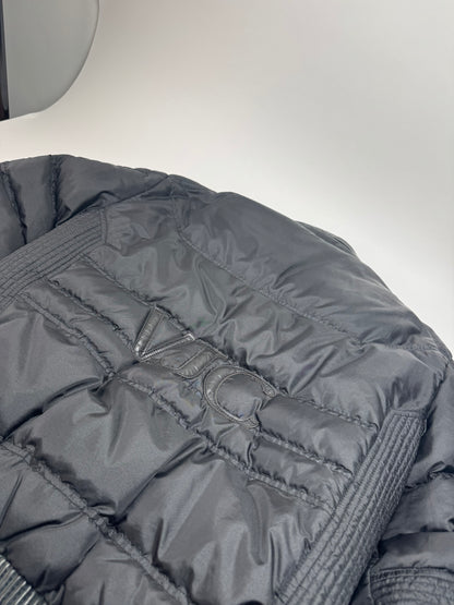 Vintage Versace Mens Puffer Jacket Black XXL