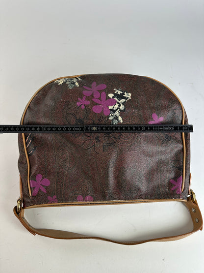 Vintage Etro Canvas Hobo Bag Brown