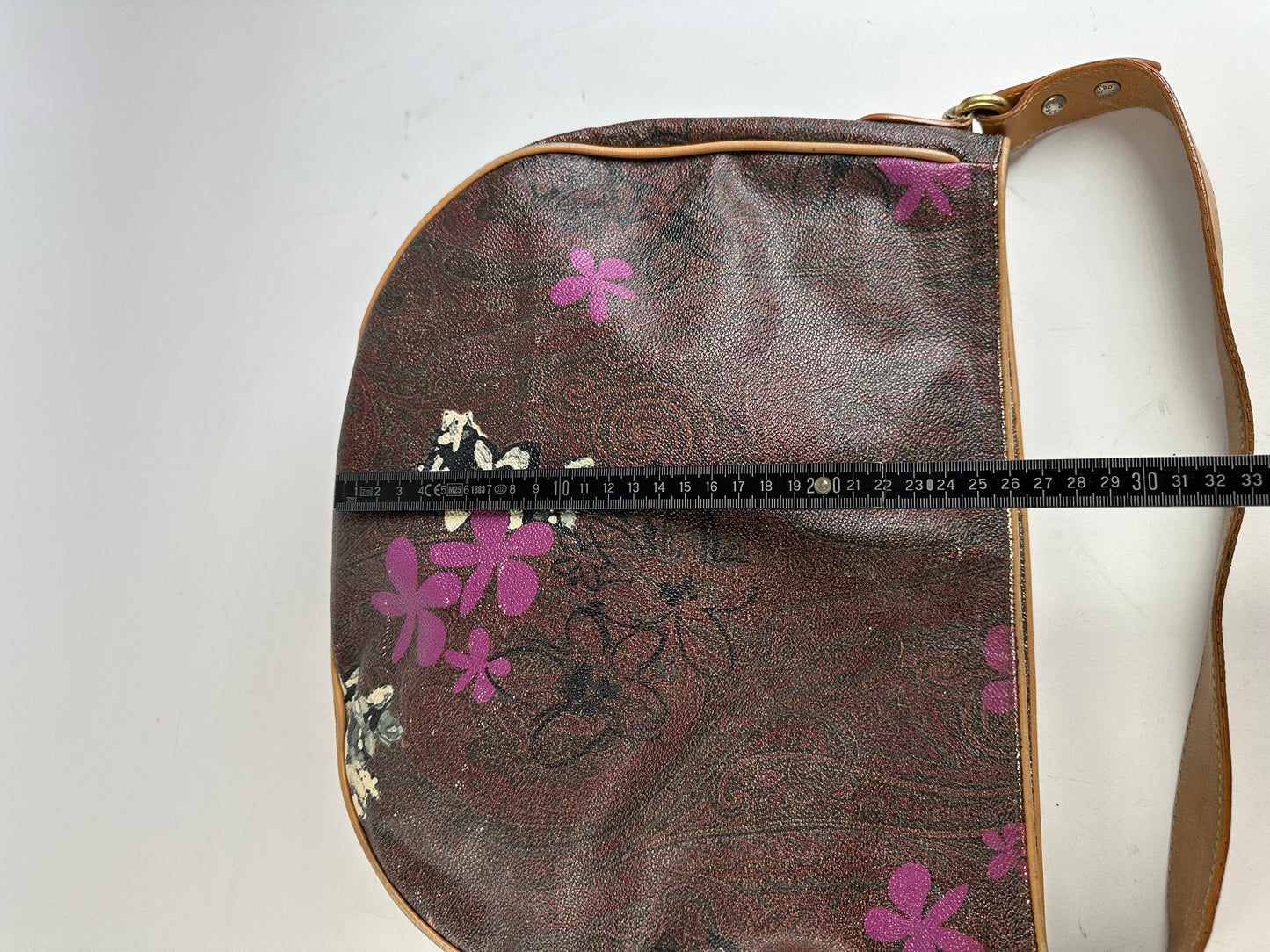 Vintage Etro Canvas Hobo Bag Brown