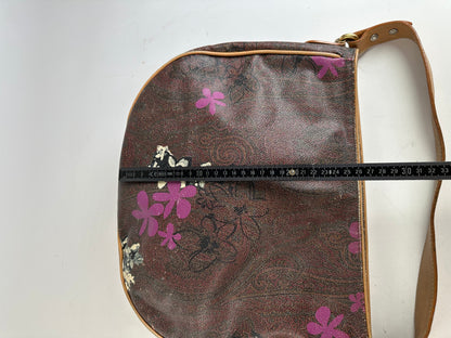 Vintage Etro Canvas Hobo Bag Brown