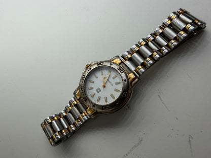 Vintage Givenchy Stainless Steel Bracelet Watch Silver Gold