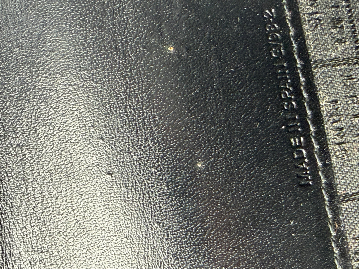 Vintage Celine Smooth Leather Bifold Wallet c. 1998 Black