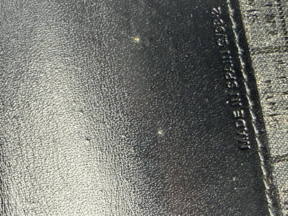Vintage Celine Smooth Leather Bifold Wallet c. 1998 Black
