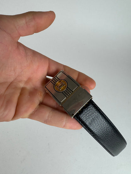 Vintage Cartier Leather belt black