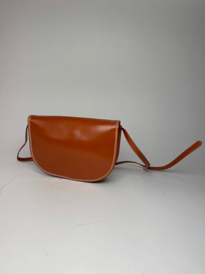 Vintage Loewe Madrid Leather Bag brown orange