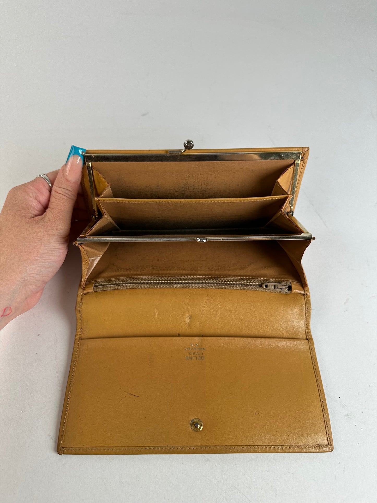 Vintage Celine Smooth Wallet Brown