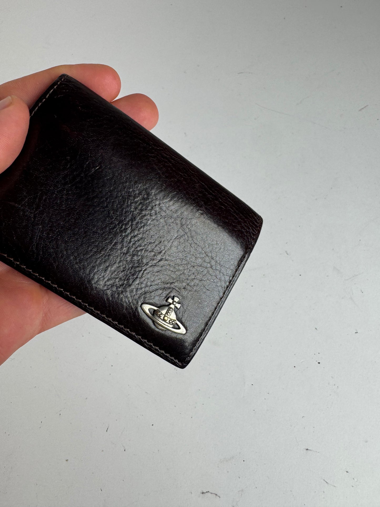 Vintage Vivienne Westwood leather card holder black
