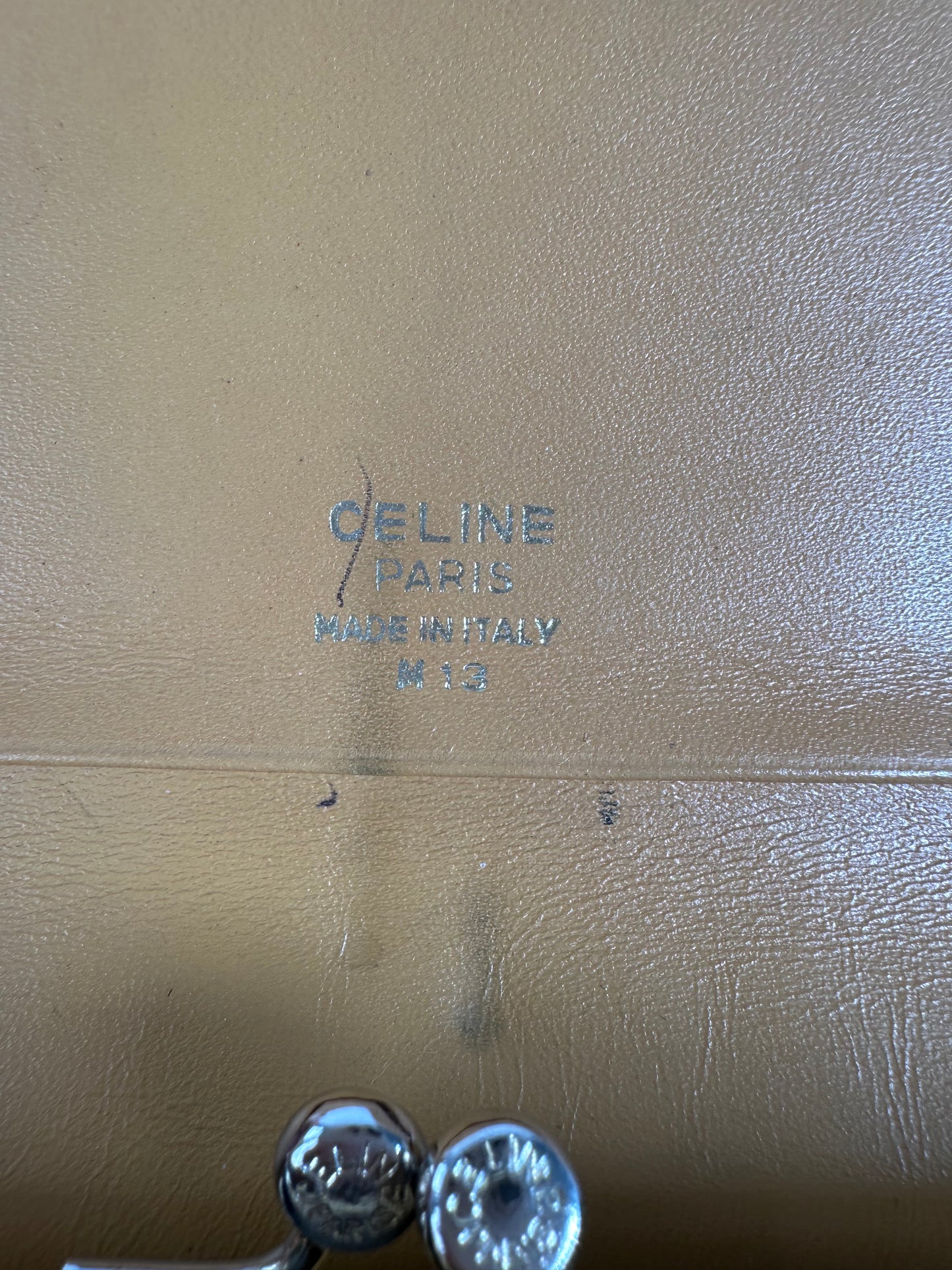 Vintage Celine Smooth Wallet Brown