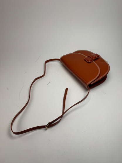 Vintage Loewe Madrid Leather Bag brown orange