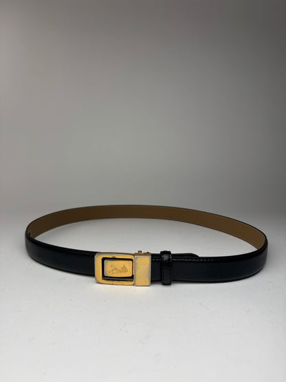 Vintage Celine Paris Leather belt black