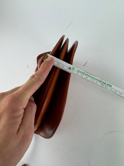 Vintage Loewe Madrid Leather Bag brown orange