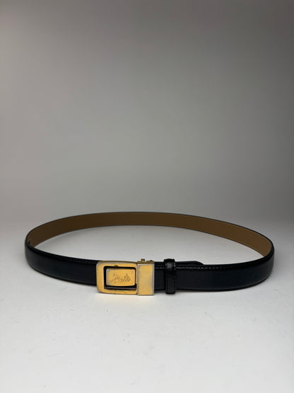 Vintage Celine Paris Leather belt black