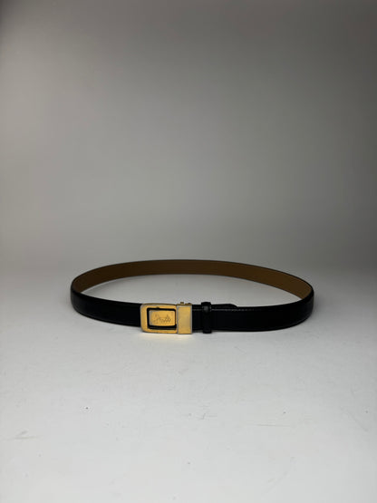 Vintage Celine Paris Leather belt black
