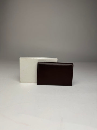 Vintage Issey Miyake Leather Card Holder Brown