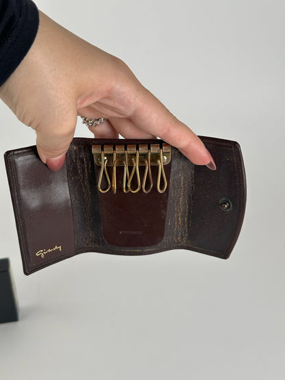 Vintage Givenchy Leather Key Holder Brown