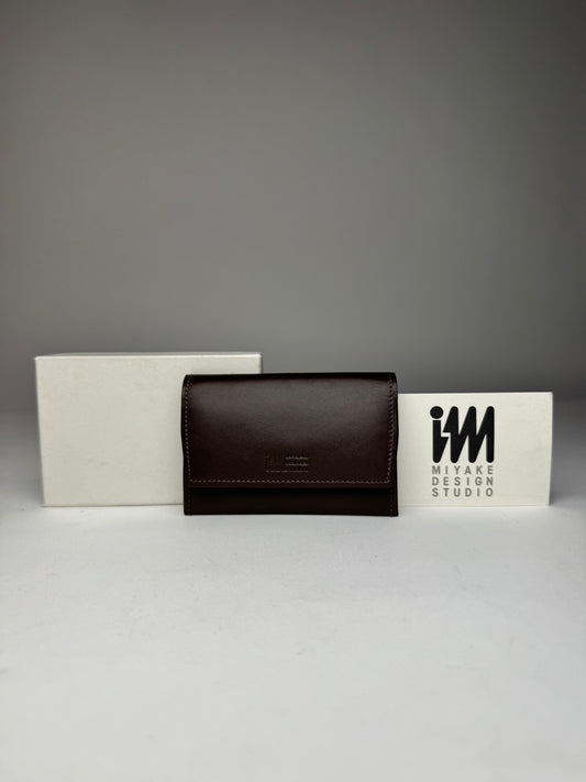 Vintage Issey Miyake Leather Card Holder Brown