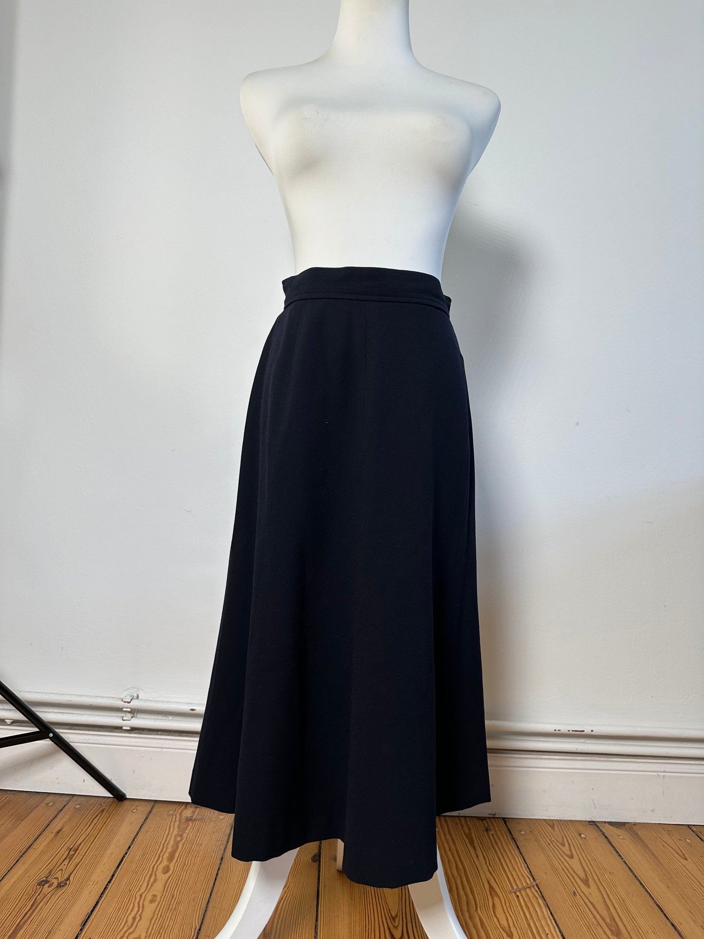 Vintage Chloe Wool Blend Skirt Navy L