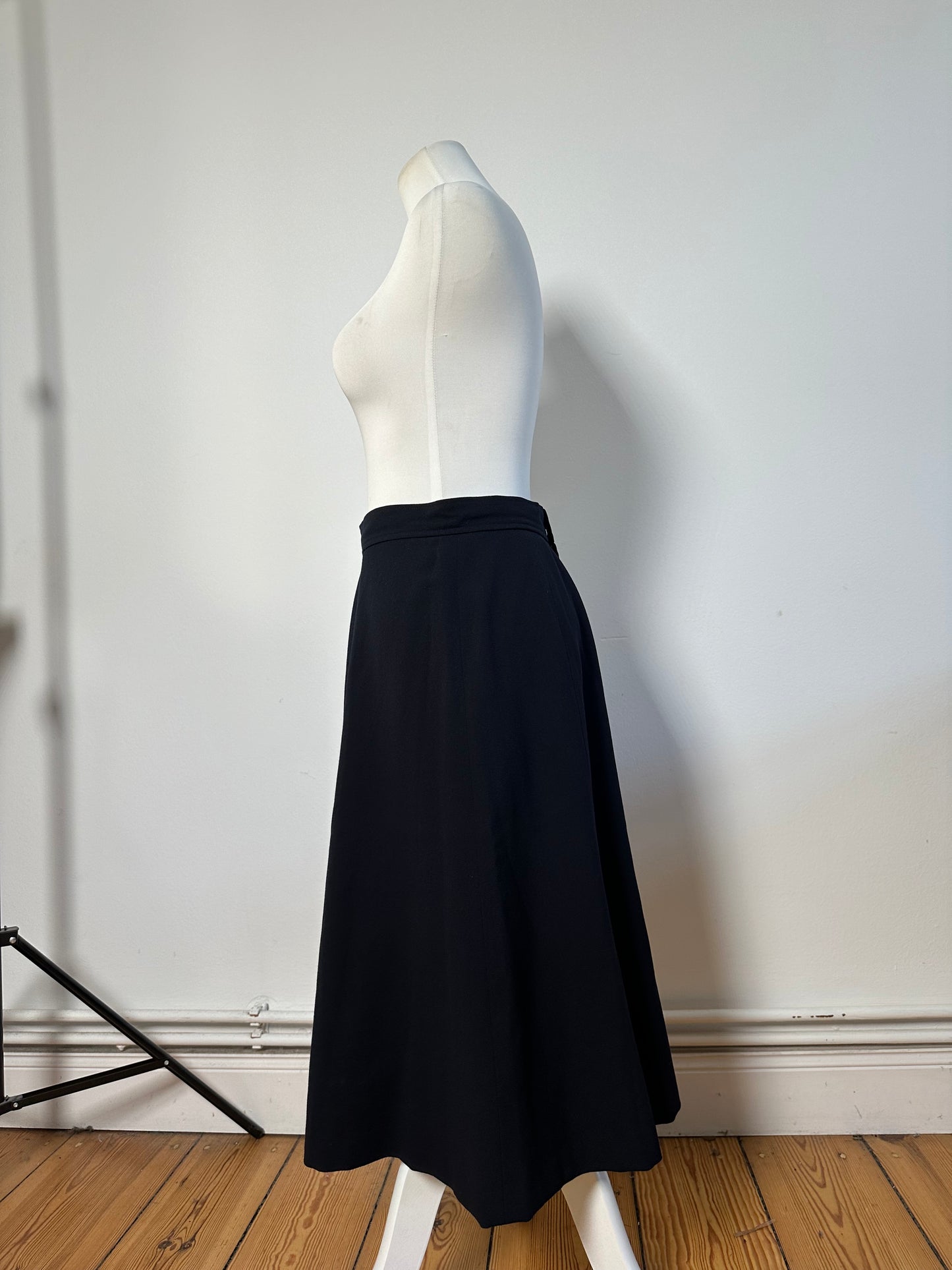 Vintage Chloe Wool Blend Skirt Navy L