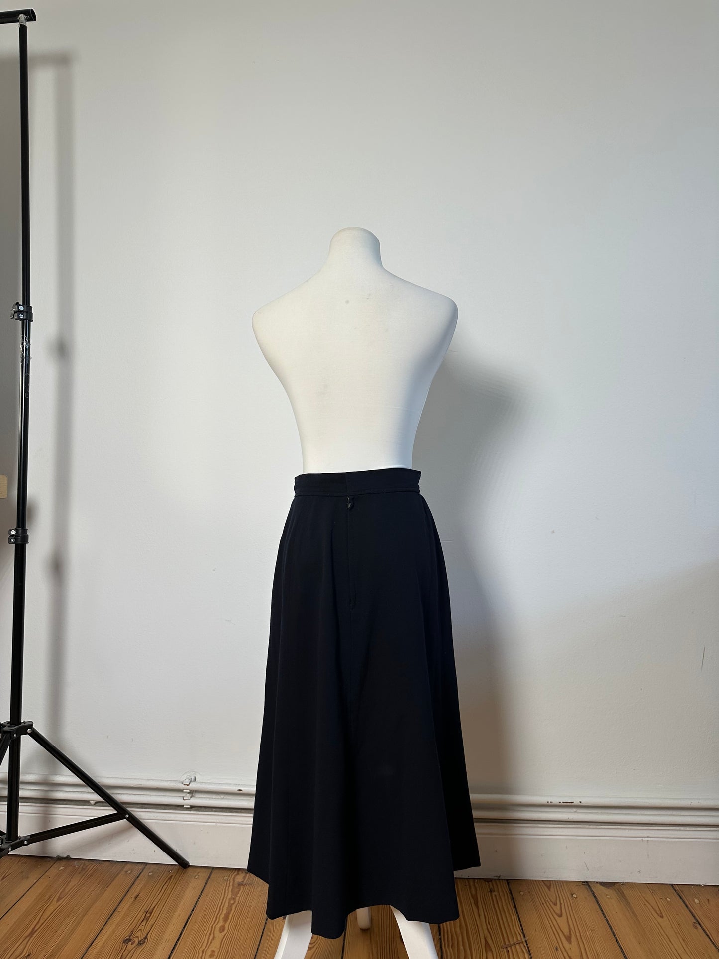 Vintage Chloe Wool Blend Skirt Navy L
