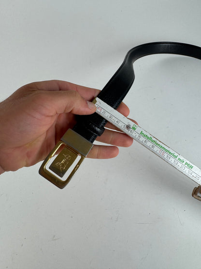 Vintage Celine Paris Leather belt black