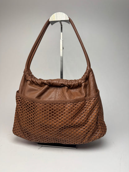 Vintage Issey Miyake Leather Bag brown
