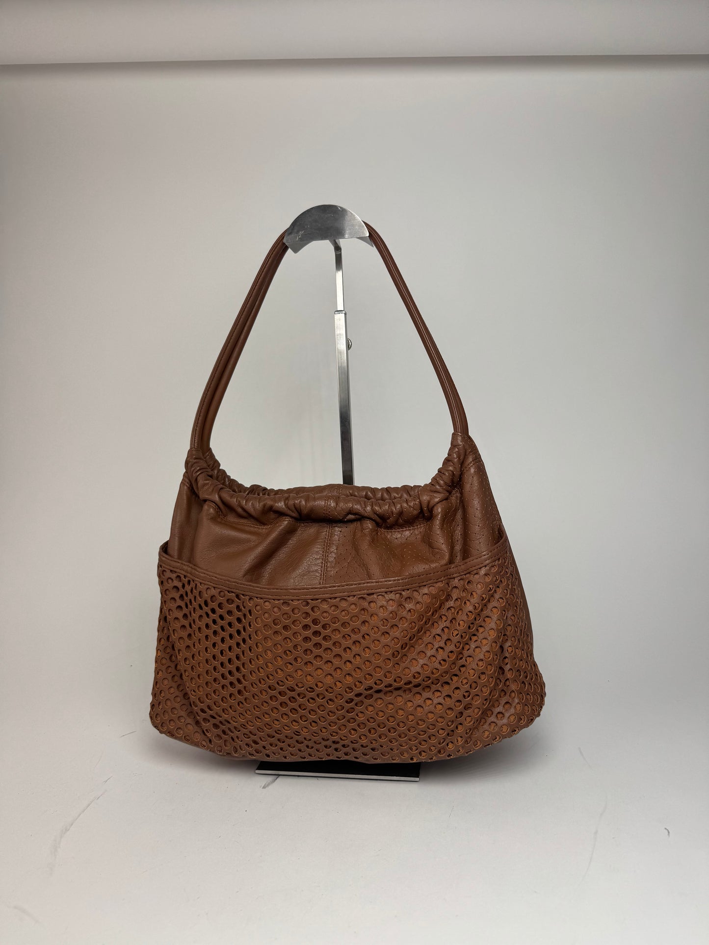 Vintage Issey Miyake Leather Bag brown
