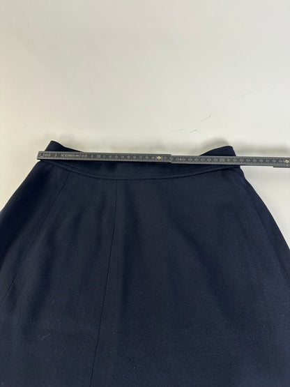 Vintage Chloe Wool Blend Skirt Navy L