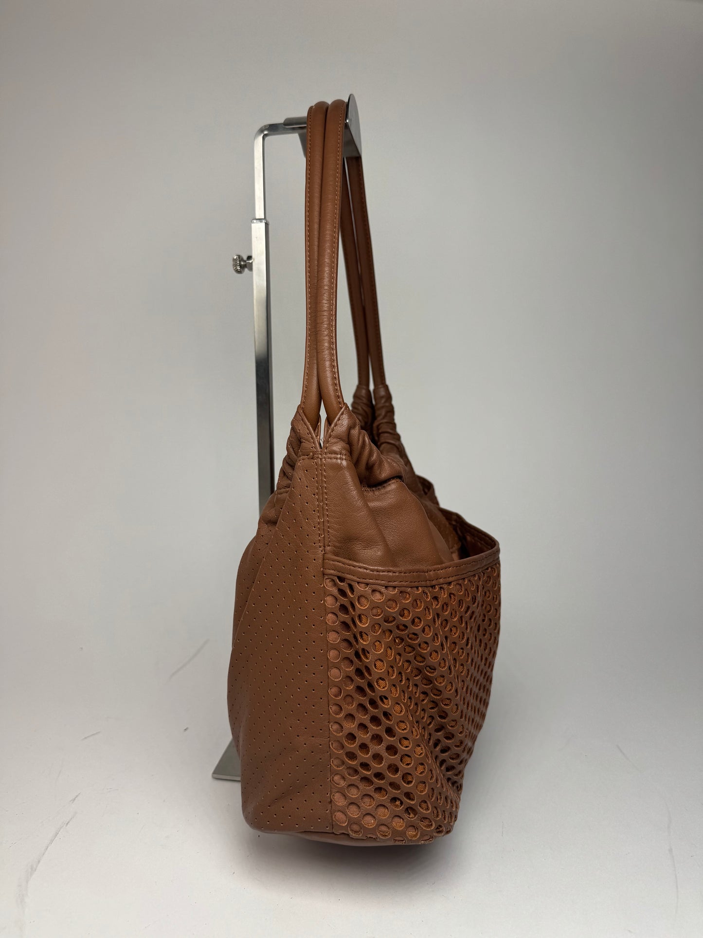 Vintage Issey Miyake Leather Bag brown