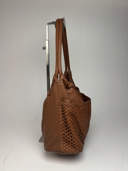 Vintage Issey Miyake Leather Bag brown