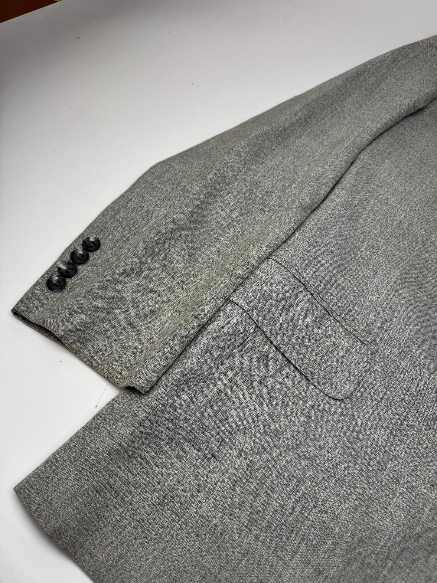 Vintage Dior wool blazer L grey