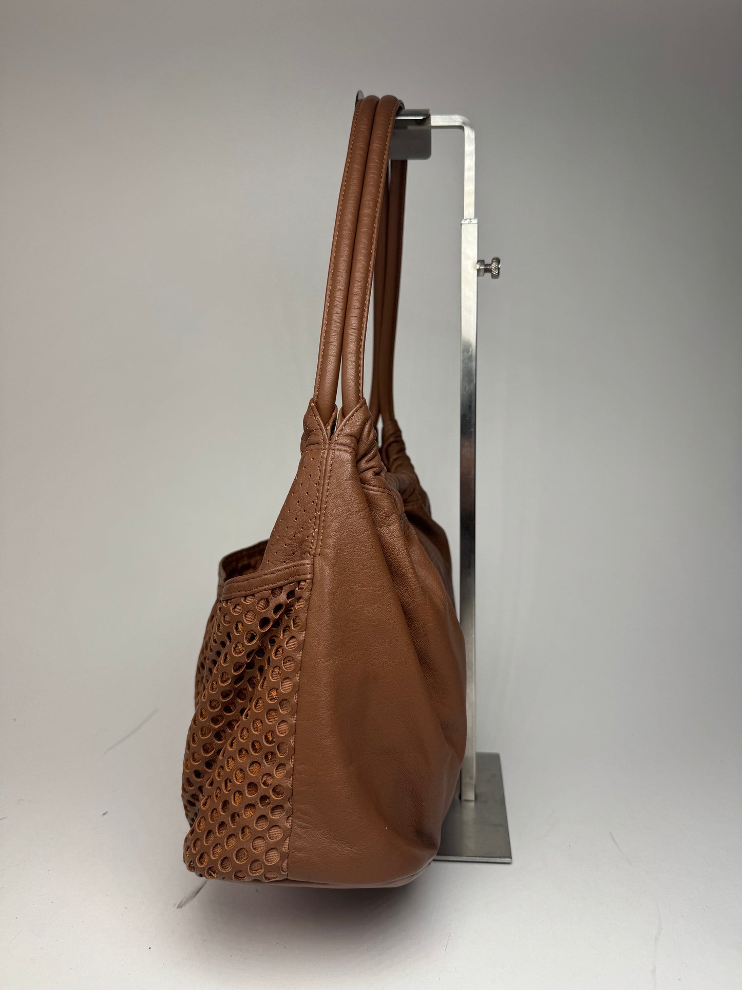 Vintage Issey Miyake Leather Bag brown