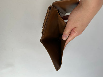 Vintage Loewe Grained Leather Bifold Wallet Late 1990s Brown
